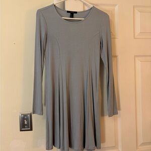 Forever 21 Light Blue Long Sleeve Dress